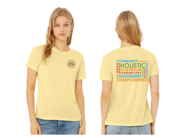 The Holistic Wellness Event 2025 Ladies T-Shirt Pale Yellow